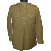 M 43 Gymnasterka for Starchina of Border guard of NKVD. Lend lease wool