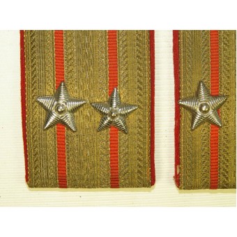 M 43 Neuvostoliiton merivoimien rannikon tykistö podpolkovnik/ everstiluutnantti olkapäät. Espenlaub militaria