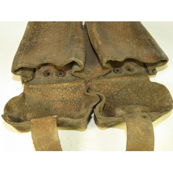 Mosin ammunitionsväska i läder, tillverkad före kriget.. Espenlaub militaria