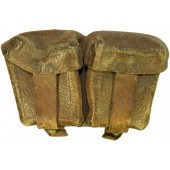 Mosin ammunitionsväska i läder, tillverkad före kriget.