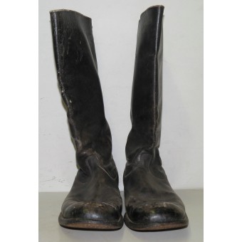 Red Army enlisted men, NCO or command crew pre-WW2 made leather long boots. Espenlaub militaria