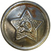 Soviet Red Army steel buttons M 41, 14 mm for gymnasterka and headgear