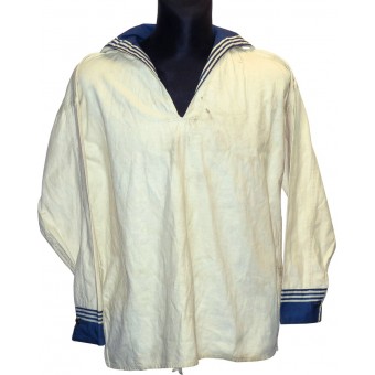 RKKF soviétique - chemise dété blanc marine pour le personnel enrôlé.. Espenlaub militaria