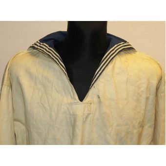 RKKF soviétique - chemise dété blanc marine pour le personnel enrôlé.. Espenlaub militaria