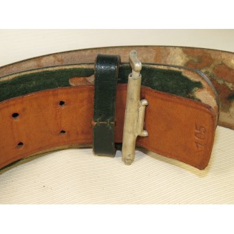 Tercer Reich Forestal cinturón de cuero y hebilla de oficial. Reichsforstbeamte. Espenlaub militaria
