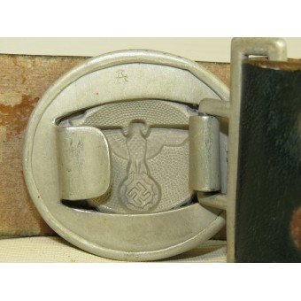 Tercer Reich Forestal cinturón de cuero y hebilla de oficial. Reichsforstbeamte. Espenlaub militaria