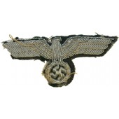 Wehrmacht Heer officerare bullion eagle för visirhatt eller sidohatt