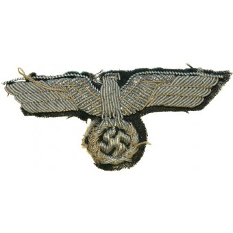 Wehrmacht Heer Officers Bullion Eagle voor vizierhoed of zijhoed. Espenlaub militaria