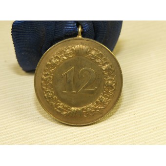 Medaglia Wehrmacht servizio lungo -12 anni, Treue Dienste in der Wehrmacht Medaille- 12 Jahre. Espenlaub militaria