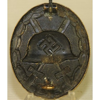 WW2 allemande plaie noire badge- laiton jaune, non marqué. Espenlaub militaria