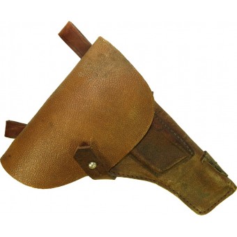 WW2 Sovjetiska ryska TT-33 pebbled brun läder hölster. Espenlaub militaria