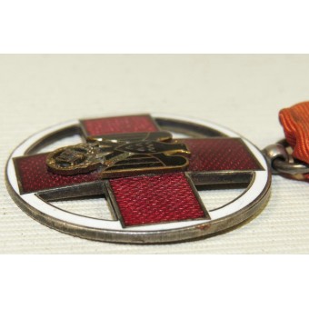 3ème Reich allemand Croix-Rouge véritable Médaille du service. Um das Verdienste Kreuz Deutsche Rote. Espenlaub militaria