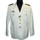 Kriegsmarine cotton summer white tunic for Oberleutnant zur See