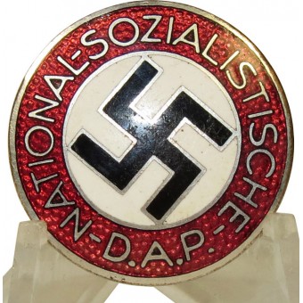 3. valtakunnan emaloitu NSDAP -merkki, m 1/34 RZM. Espenlaub militaria