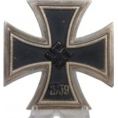 3rd Reich Iron Cross, 1st class, 1939, L1/13 for Paul Meybauer. 