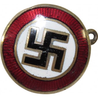 Kolmannen valtakunnan kansallissosialistisen puolueen sympaatinmerkki, 16 mm.. Espenlaub militaria