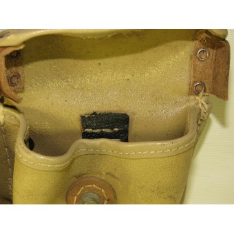 Pelle artificiale / tela cerata munizioni sacchetto per Mauser G43 fucile, BLA44.. Espenlaub militaria