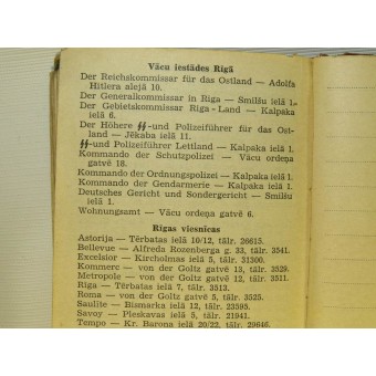 Journal-calendrier des volontaires lettons Waffen-SS, 1944. Espenlaub militaria