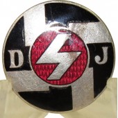 3de Reich Deutsche Jungvolk badge, vroeg type, Ges. Gesch