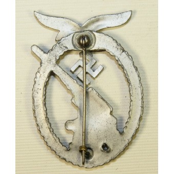 FLAK Luftwaffe insignia, fabricante Adolf Scholze, Grunwald. Zinc. Espenlaub militaria