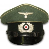 Casquette à visière allemande pour les rangs de l'infanterie - Wehrmacht Heer