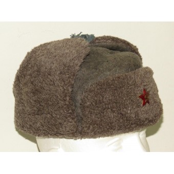 M40 Sovietica cappello invernale Ushanka, 1940 anni datata dal Samoilova fabbrica.. Espenlaub militaria