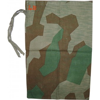 Väska för personliga föremål tillverkad av kamouflagekläder. Espenlaub militaria