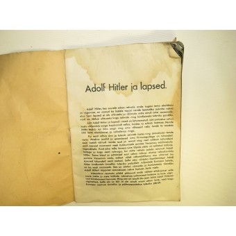 Le magazine de propagande en Estonian, « Hitler et lenfant ». Espenlaub militaria