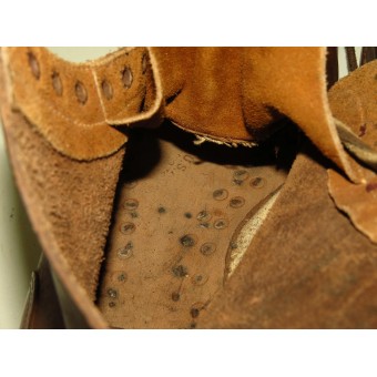 Sovjet Red Army Lend-Lease Lederen schoenen gemaakt van bruin leer. Munt.. Espenlaub militaria