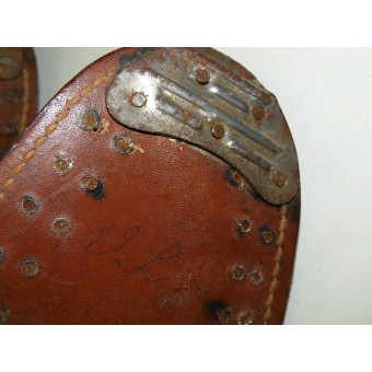 Sovjetiska röda arméns låneavtalsskor av brunt läder. Mint.. Espenlaub militaria