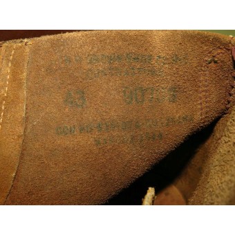Soviétique de lArmée rouge prêt-bail chaussures en cuir en cuir brun. Menthe.. Espenlaub militaria