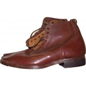 Chaussures de prêt de l'armée rouge soviétique en cuir brun. Menthe.