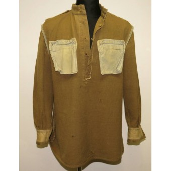 Soviet Russian M 43 lend lease wool gymnasterka jacket in salty condition. Espenlaub militaria