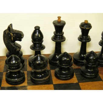 Tischspiel - Schach, frühe Nachkriegszeit. Espenlaub militaria
