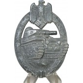 Insignia de asalto Panzer- Herman Aurich. Grado de plata.