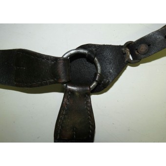 Leather combat Y strap for Wehrmacht or Waffen SS. Espenlaub militaria