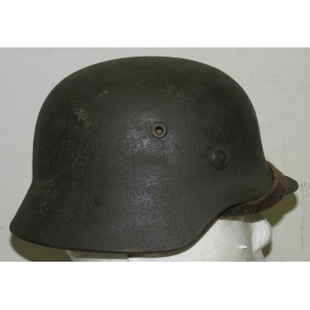 M40 ET 62 helmet in field sand paint camouflage. Espenlaub militaria