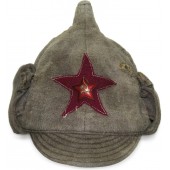 Chapeau d'hiver de l'infanterie de l'armée rouge M 27/32 en moleskine fabriqué