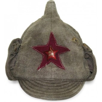 Ejército Rojo de invierno sombrero de infantería M 27/32 MOLESKIN hizo. Espenlaub militaria