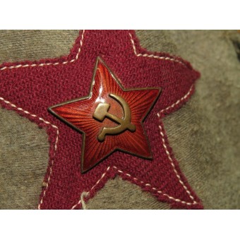 Red Army Infantry Winter hat M 27/32 moleskin made. Espenlaub militaria