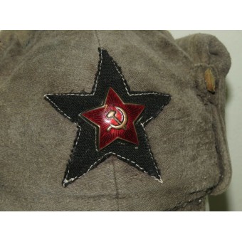 Puna -armeijan talvi hattu m 27/32 Moleskin valmistettu. Espenlaub militaria