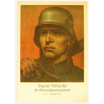 Första dagen Patriotiska gratulationskort: Ein Jahr NSDAP. Espenlaub militaria