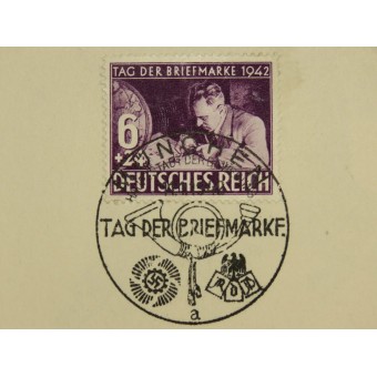 Eerste dag briefkaart Tag der Briefmarke 1942. Espenlaub militaria