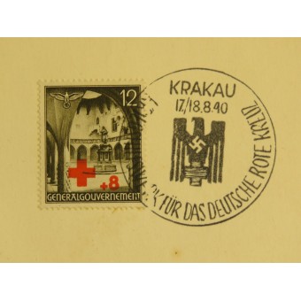 Der Umschlag des ersten Tages, das Dritte Reich Kriegshilfswerk für das DRK. Espenlaub militaria
