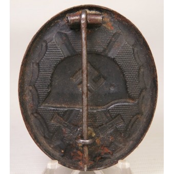 Nero ferita distintivo 1939 - Meybauer, L / 13 in acciaio. Espenlaub militaria