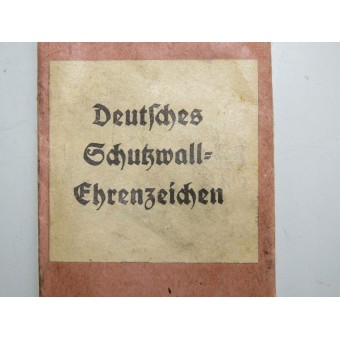 Friedrich Orth “West Wall” bolsa de medalla. Espenlaub militaria