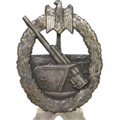 Kriegsmarine coastal artillery badge, Schwerin, zinc
