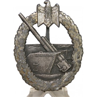Kriegsmarine coastal artillery badge, Schwerin, zinc. Espenlaub militaria
