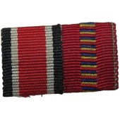 Ribbon bar for Iron cross and Crusade Against Communism Medal