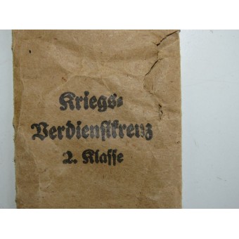 The packet of an issue for Kriegsverdienstkreuz 2 Klasse Burn. Espenlaub militaria